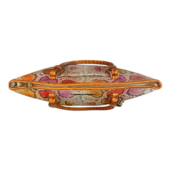 Brahmin EUC Medium Asher Multicolor Snake Print Tote - Picture 8 of 17